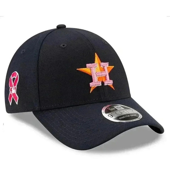 New Era Houston Astros Navy Mother’s Day 9FORTY Adjustable Baseball Cap - Picture 3 of 6